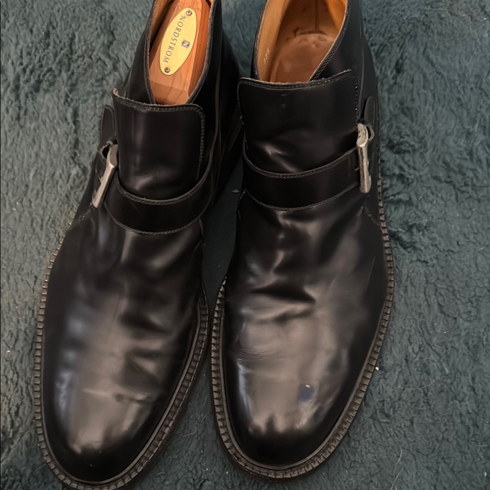 Black Leather Men's Shoes